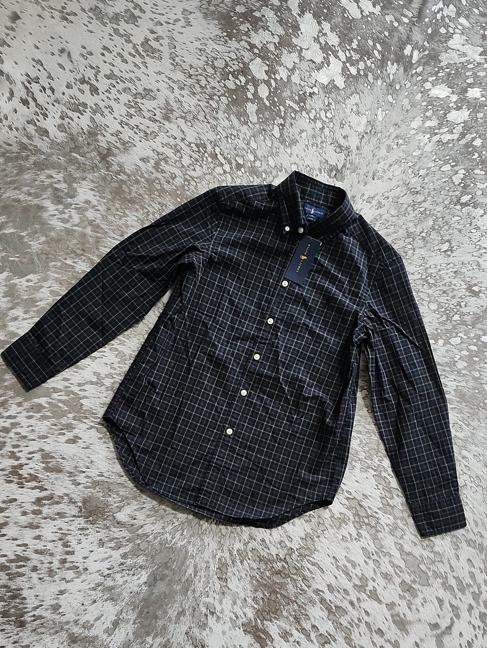 Ralph Lauren Big Boys Plaid Button Down Shirt NWT Sz10-12